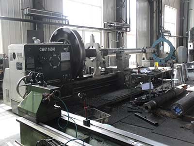 大車床6米長軸加工